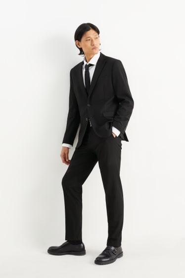 Hombre - Pantalón de vestir - colección modular - slim fit - Flex - LYCRA® - Mix & Match - negro