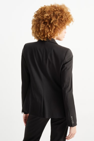 Dames - Business-blazer - regular fit - Mix & Match - zwart