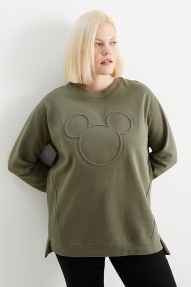 Donna - Felpa - Topolino - verde