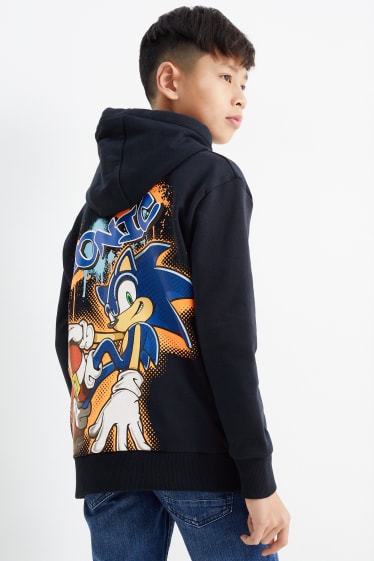 Kinderen: jongens - Sonic - hoodie - donkerblauw