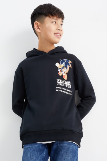 Kinderen - Sonic - hoodie - donkerblauw
