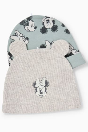 Bebés - Pack de 2 - Disney - gorros para bebé - gris claro