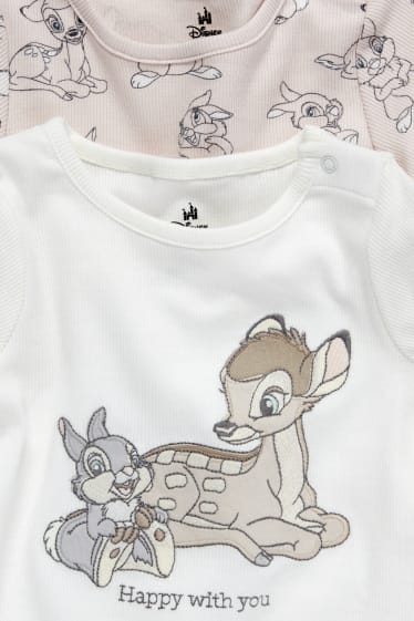 Babys - Set van 2 - Bambi - baby-pyjama - 4-delig - licht beige