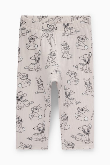 Bébés filles - Lot de 2 - Bambi - pyjama bébé - 4 pièces - beige clair