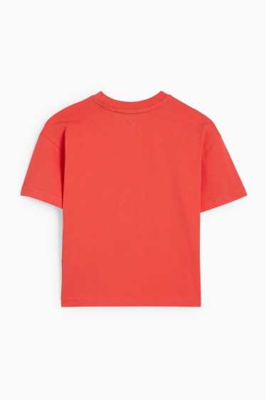 Copii - Dino - tricou cu mânecă scurtă - roșu