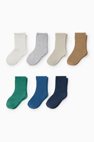 Miminka - Multipack 7 ks - ponožky pro miminka - zelená