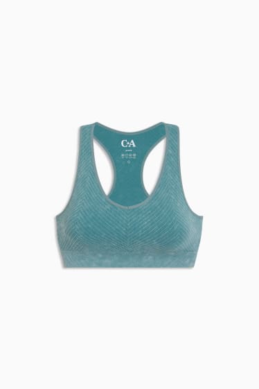 Femmes - Soutien-gorge de sport - ampliforme - protection anti-UV - turquoise
