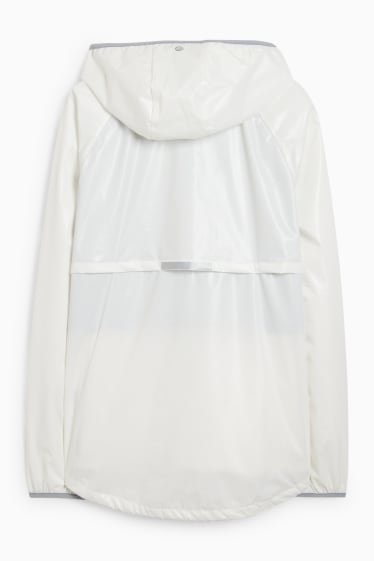 Hommes - Veste de sport à capuche - blanc