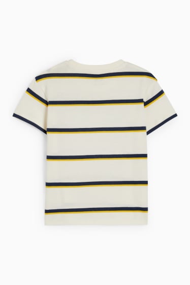 Bambini - Tigre - t-shirt - effetto brillante - a righe - bianco crema