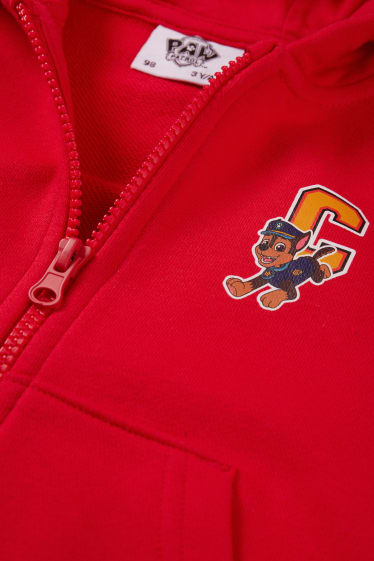 Children - PAW Patrol - zip-through hoodie - red