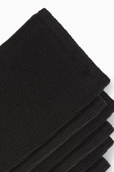 Mujer - Pack de 3 - calcetines - remate cómodo - negro
