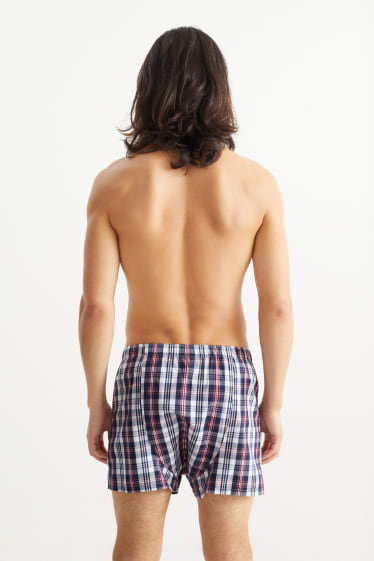 Herren - Multipack 2er - Boxershorts - gewebt - dunkelrot