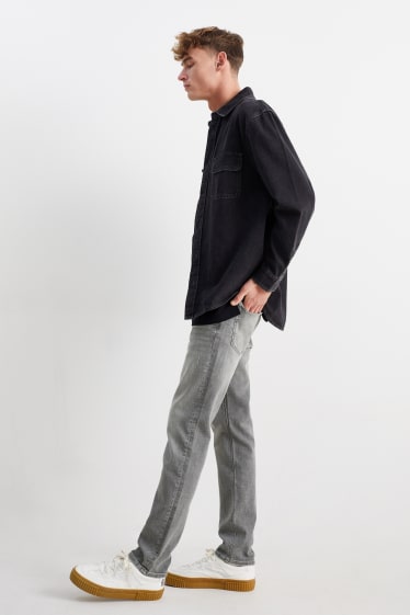 Pánské - Skinny jeans - LYCRA® - džíny - světle šedé