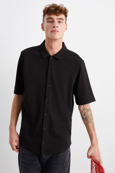 Hombre - Camisa - relaxed fit - Kent - negro