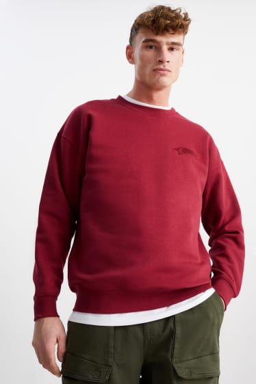 Heren - Sweatshirt - rood