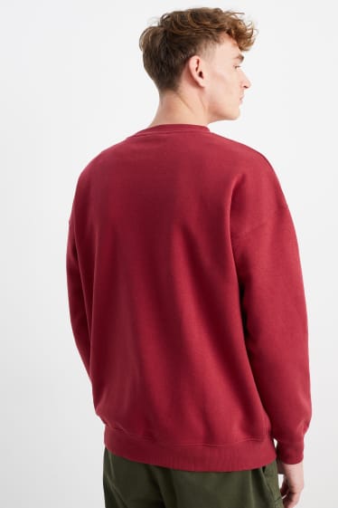 Bărbați - Bluză de molton - roșu
