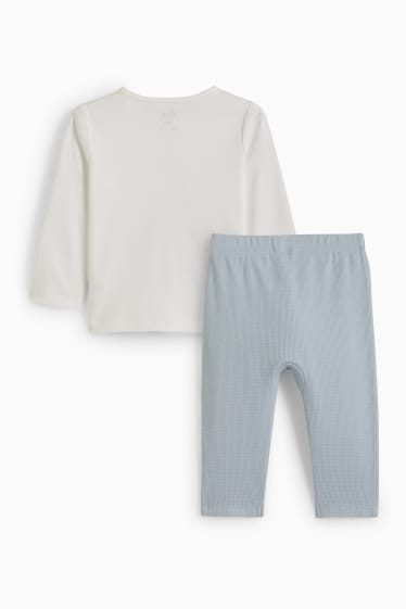 Neonati - Animali - pigiama per bebè - 2 pezzi - azzurro