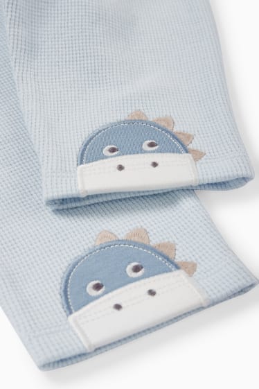 Babys - Tiere - Baby-Pyjama - 2 teilig - hellblau