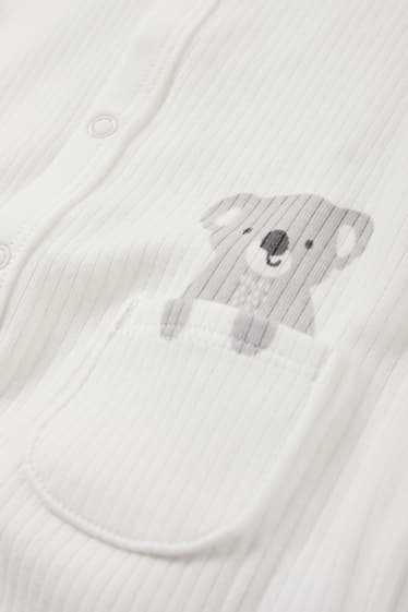Babys - Multipack 2er - Wildtiere - Baby-Schlafanzug - grau