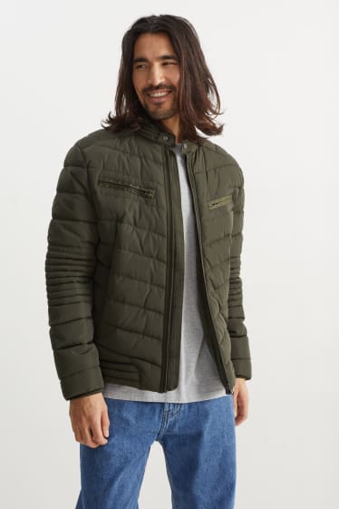 Men - Quilted jacket - dark green