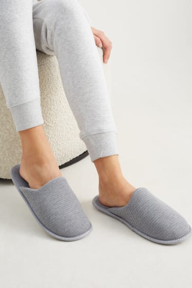 Donna - Pantofole - grigio chiaro