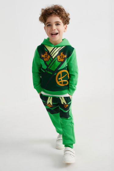 Bambini - Lego Ninjago - set - felpa e pantaloni sportivi - 2 pezzi - verde chiaro