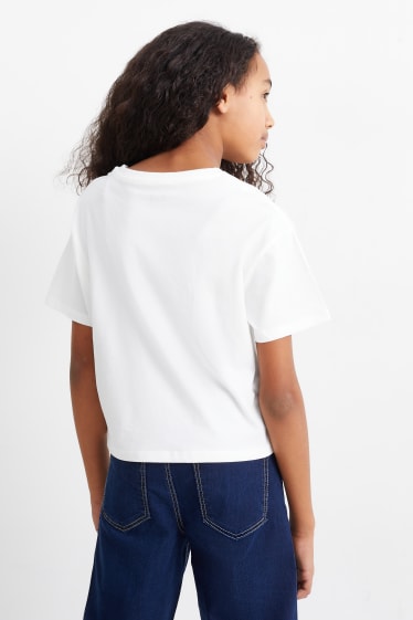 Kinder Mädchen - Kurzarmshirt - weiss