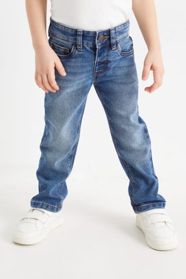 Kinderen - Set van 2 - straight jeans - jeansblauw