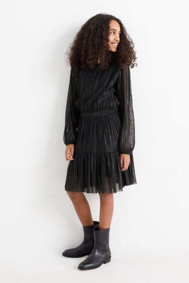 Kinder Mädchen - Kleid - festlich - schwarz