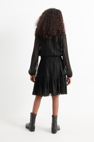 Kinder Mädchen - Kleid - festlich - schwarz