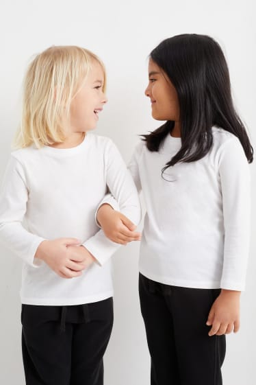 Kinder - Langarmshirt - genderneutral - weiß