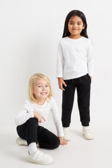 Kinder Buben - Jogginghose - genderneutral - schwarz