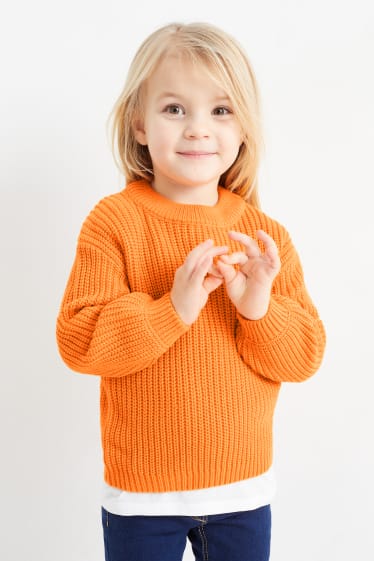 Kinder - Pullover - orange