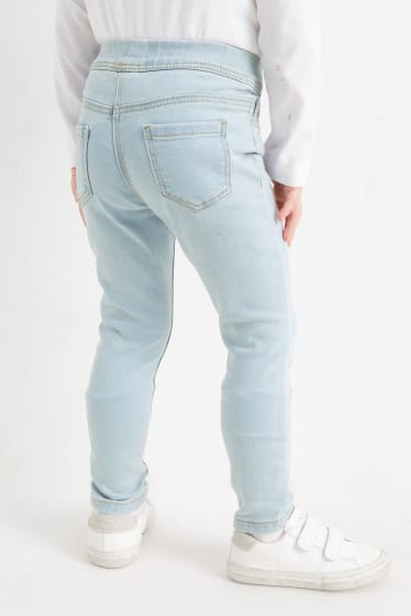 Kinderen - Set van 2 - jegging jeans - jeanslichtblauw