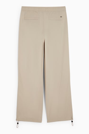 Men - Parachute trousers - light beige