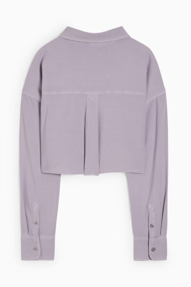 Donna - CLOCKHOUSE - blusa dal taglio corto - viola chiaro