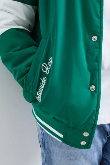 Children Boys - Varsity jacket - green