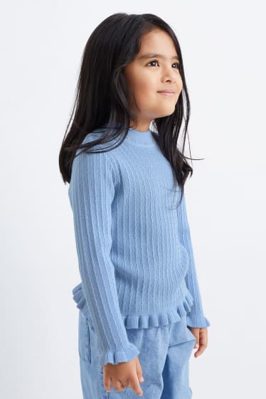 Kinder - Pullover - hellblau
