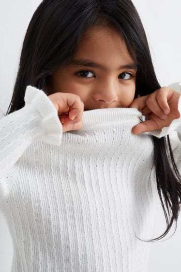 Kinder - Pullover - cremeweiß