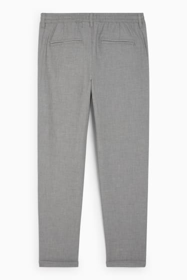 Uomo - Pantaloni chino - tapered fit - grigio