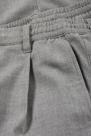 Pánské - Kalhoty chino - tapered fit - šedá