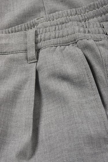 Hommes - Pantalon chino - tapered fit - gris