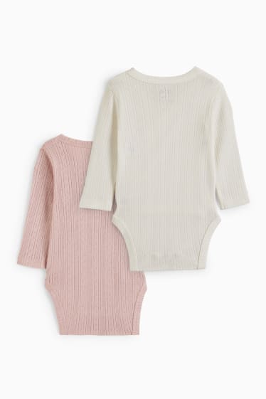 Baby Mädchen - Baby-Wickelbody - rosa