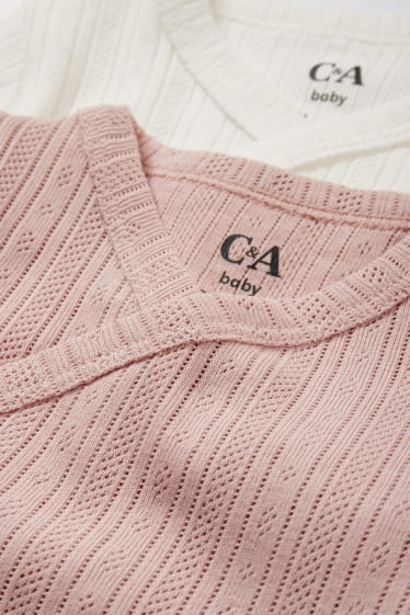 Baby Mädchen - Baby-Wickelbody - rosa