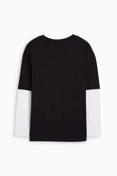 Nen/a - Bola de Drac Z - samarreta de màniga llarga - look 2 en 1 - negre