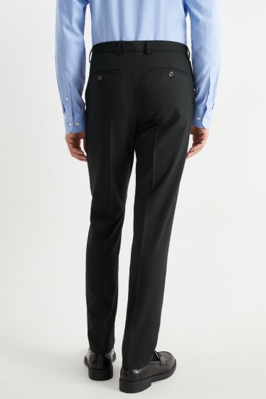 Men - Mix-and-match suit trousers - regular fit - Flex - dark gray