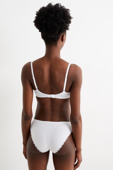 Dona - Sostenidors amb cèrcol - PLUNGE - push-up - LYCRA® - blanc