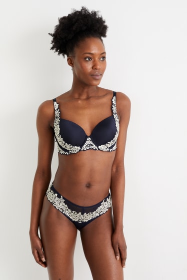 Femmes - Soutien-gorge avec armatures - FULL COVERAGE - ampliforme - bleu foncé