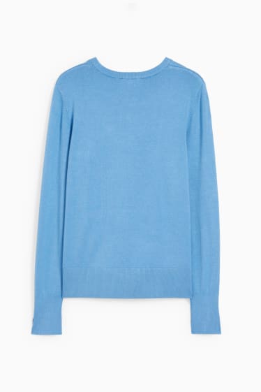 Damen - Pullover - hellblau