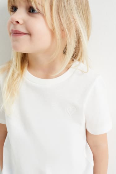 Enfants - Cœur - T-shirt - blanc crème